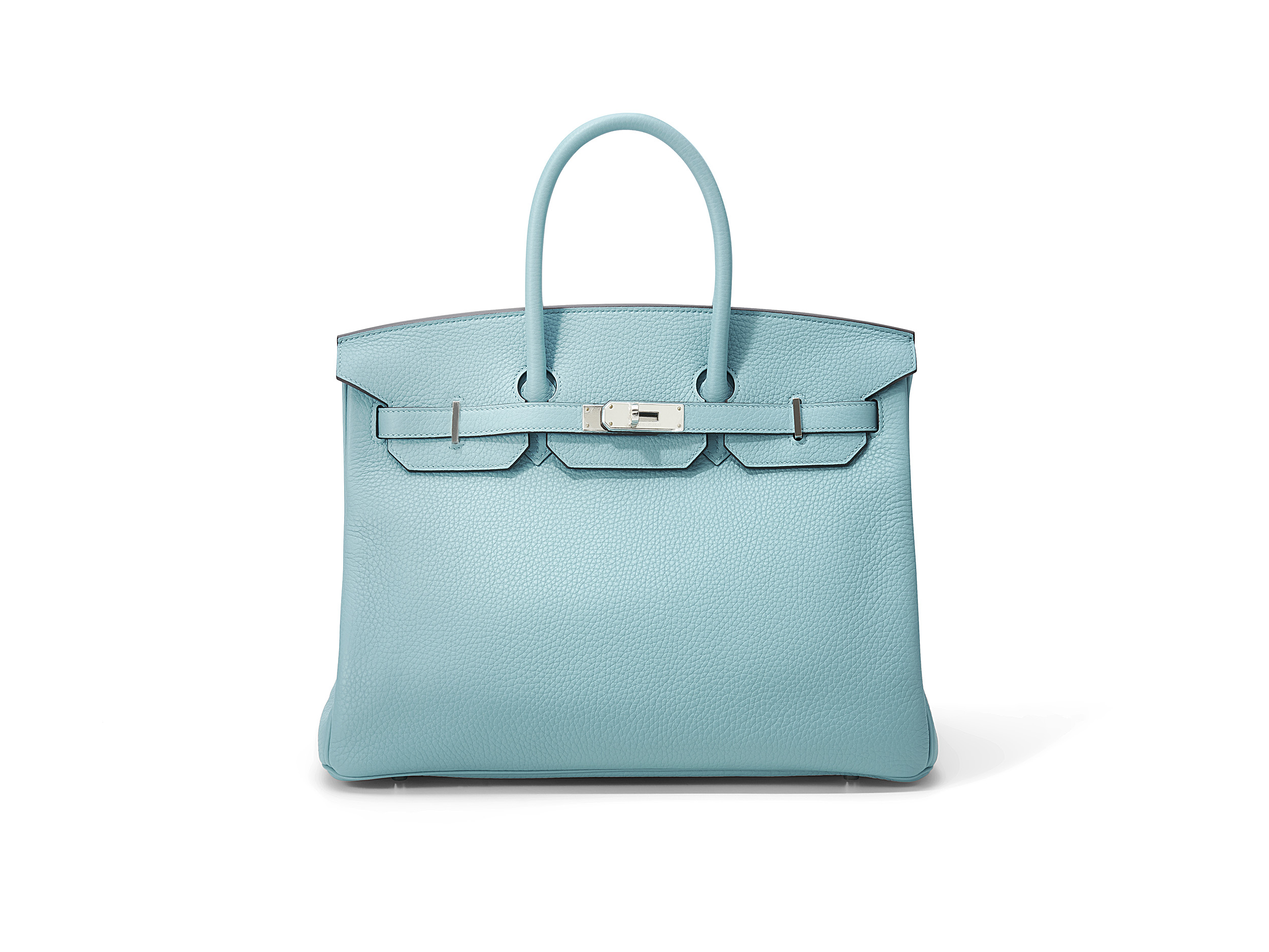 Birkin 35 Bleu Atoll Taurillon Clemence