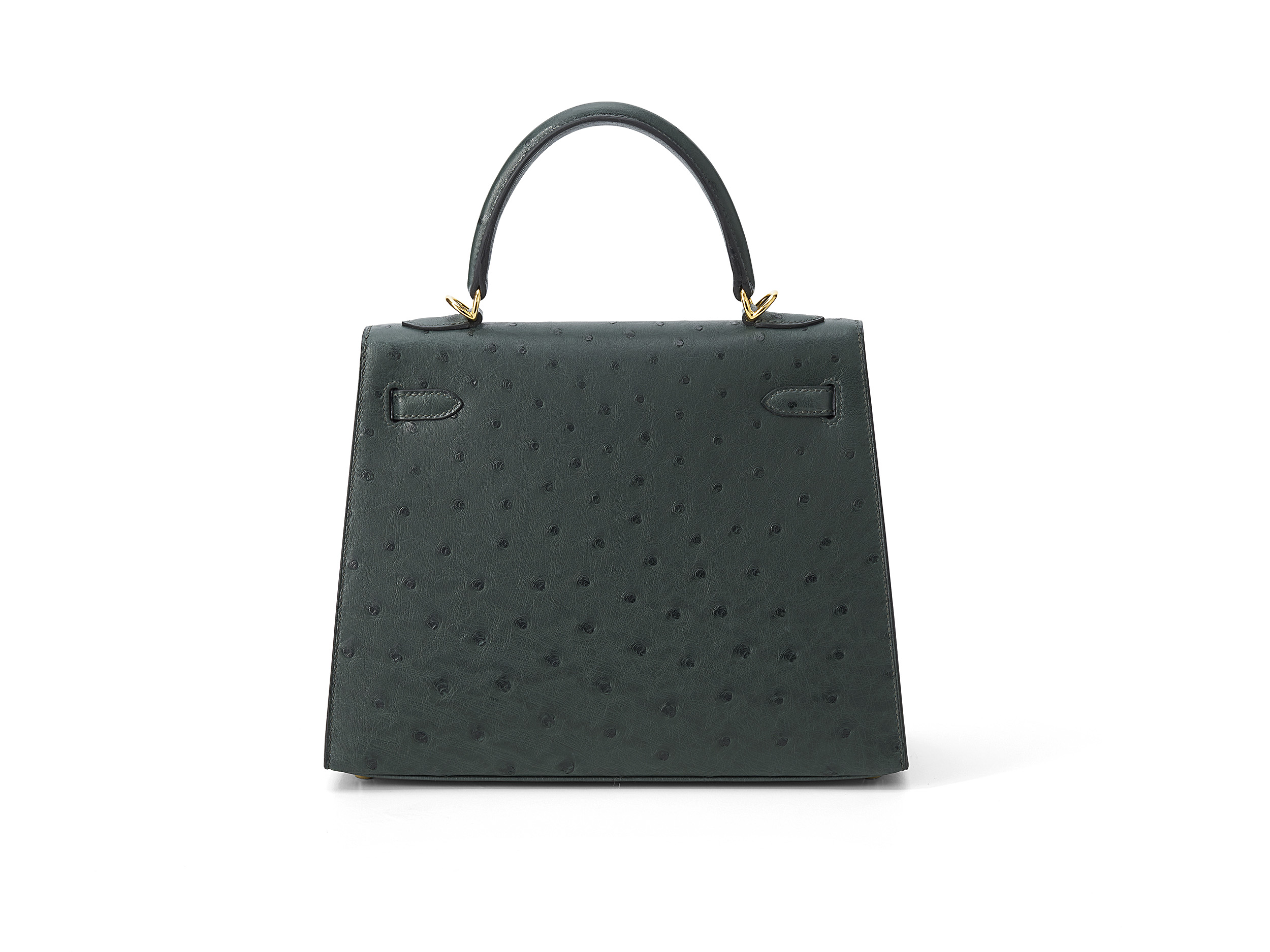 Kelly 25 Sellier Vert Titien Ostrich Kelly 25 Sellier Vert Titien Ostrich