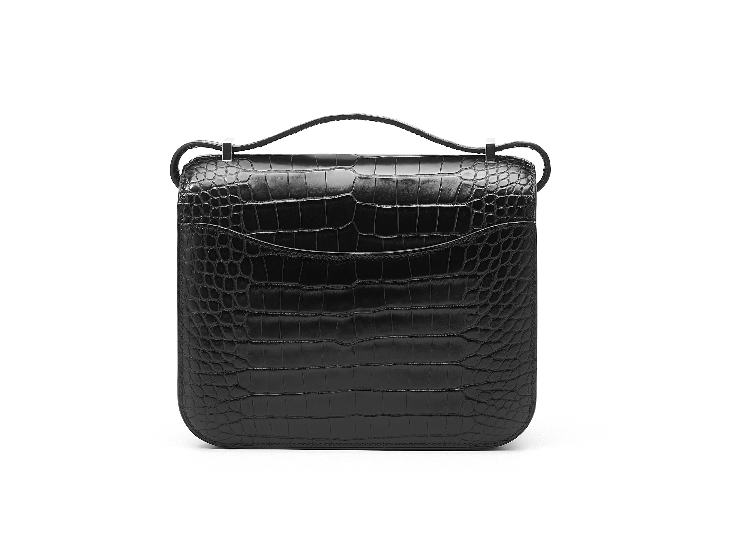Constance Mini Noir Alligator Matte Ombré