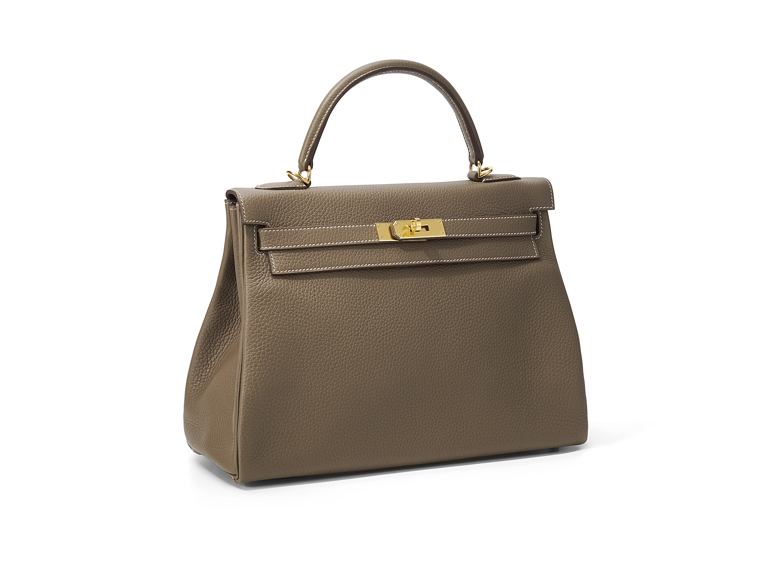 Kelly 32 Etoupe Taurillon Clemence Kelly 32 Etoupe Taurillon Clemence