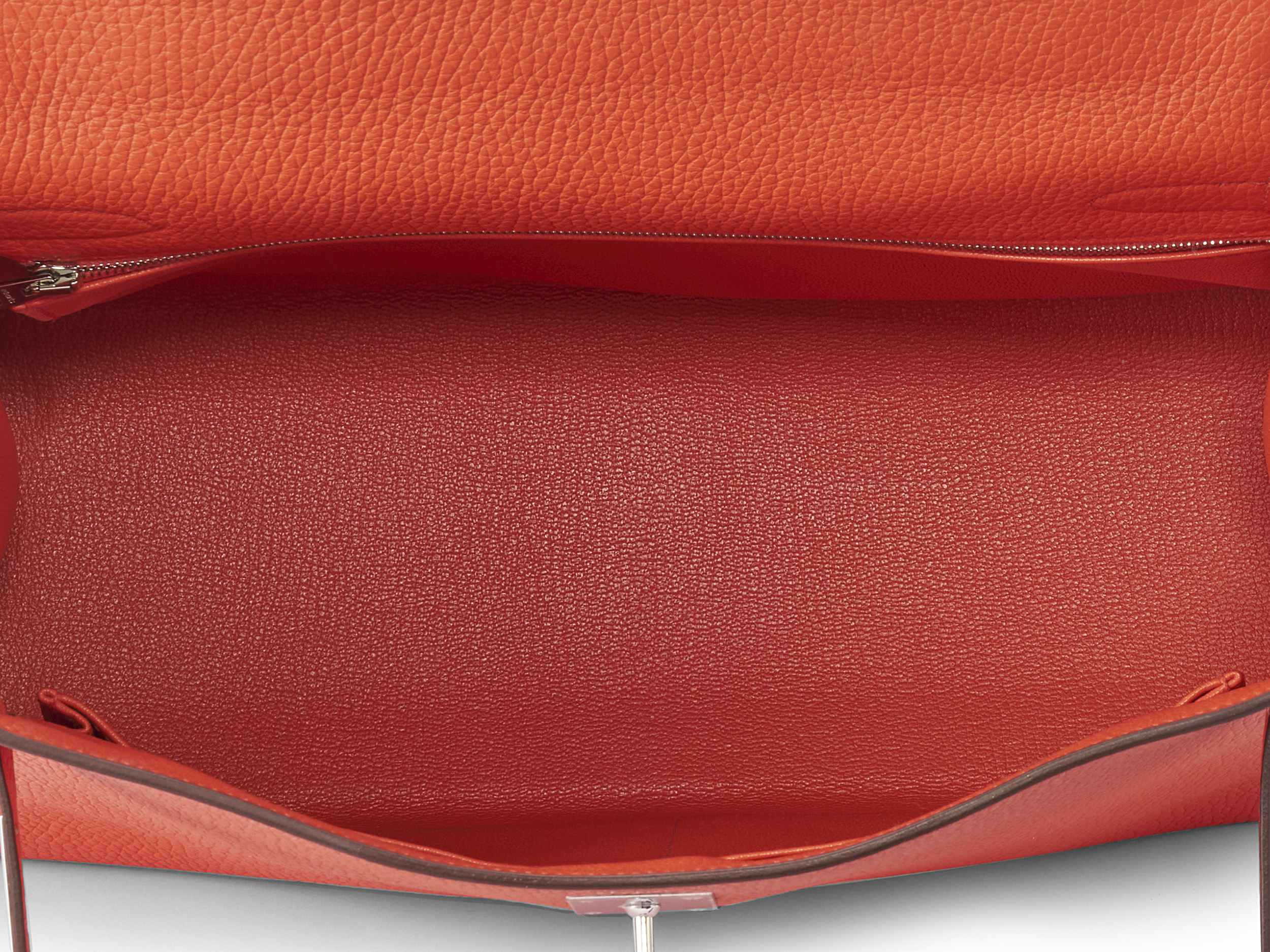 Kelly 32 Orange Poppy Taurillon Clemence Kelly 32 Orange Poppy Taurillon Clemence