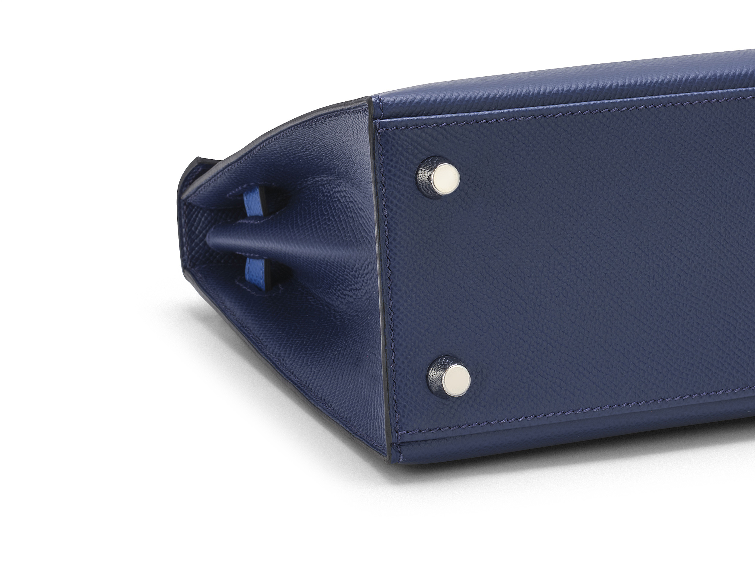 Kelly 25 Sellier Tri-Color Bleu Saphire Epsom Kelly 25 Sellier Tri-Color Bleu Saphire Epsom