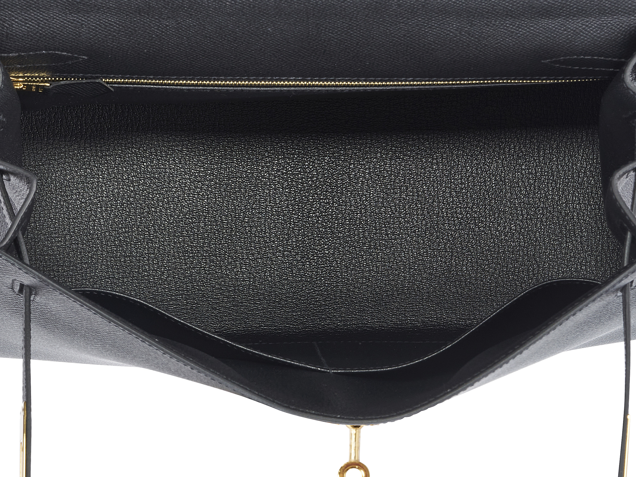 Kelly 32 Sellier Noir Epsom 