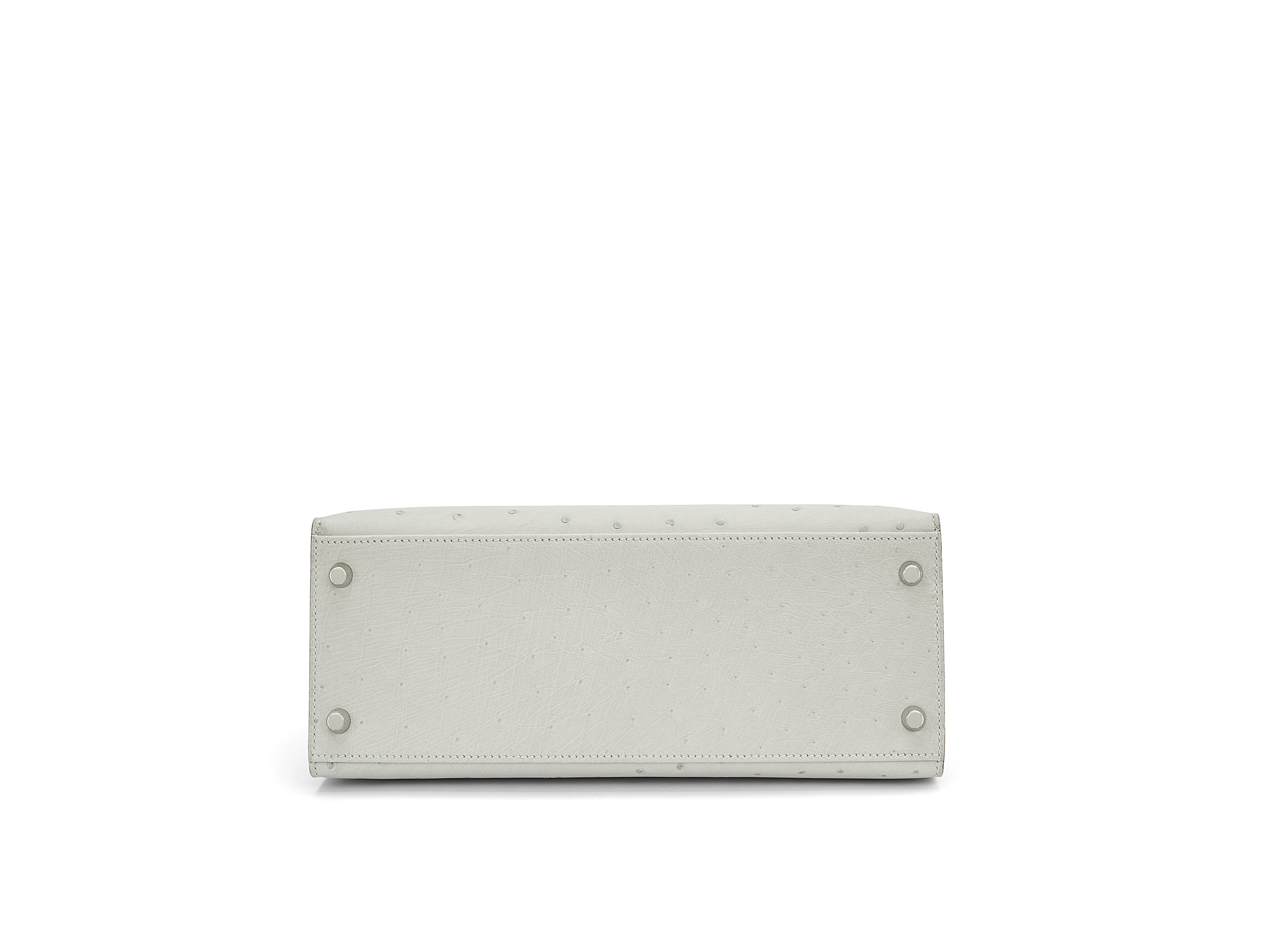 Kelly 28 Sellier Gris Perle Ostrich Kelly 28 Sellier Gris Perle Ostrich
