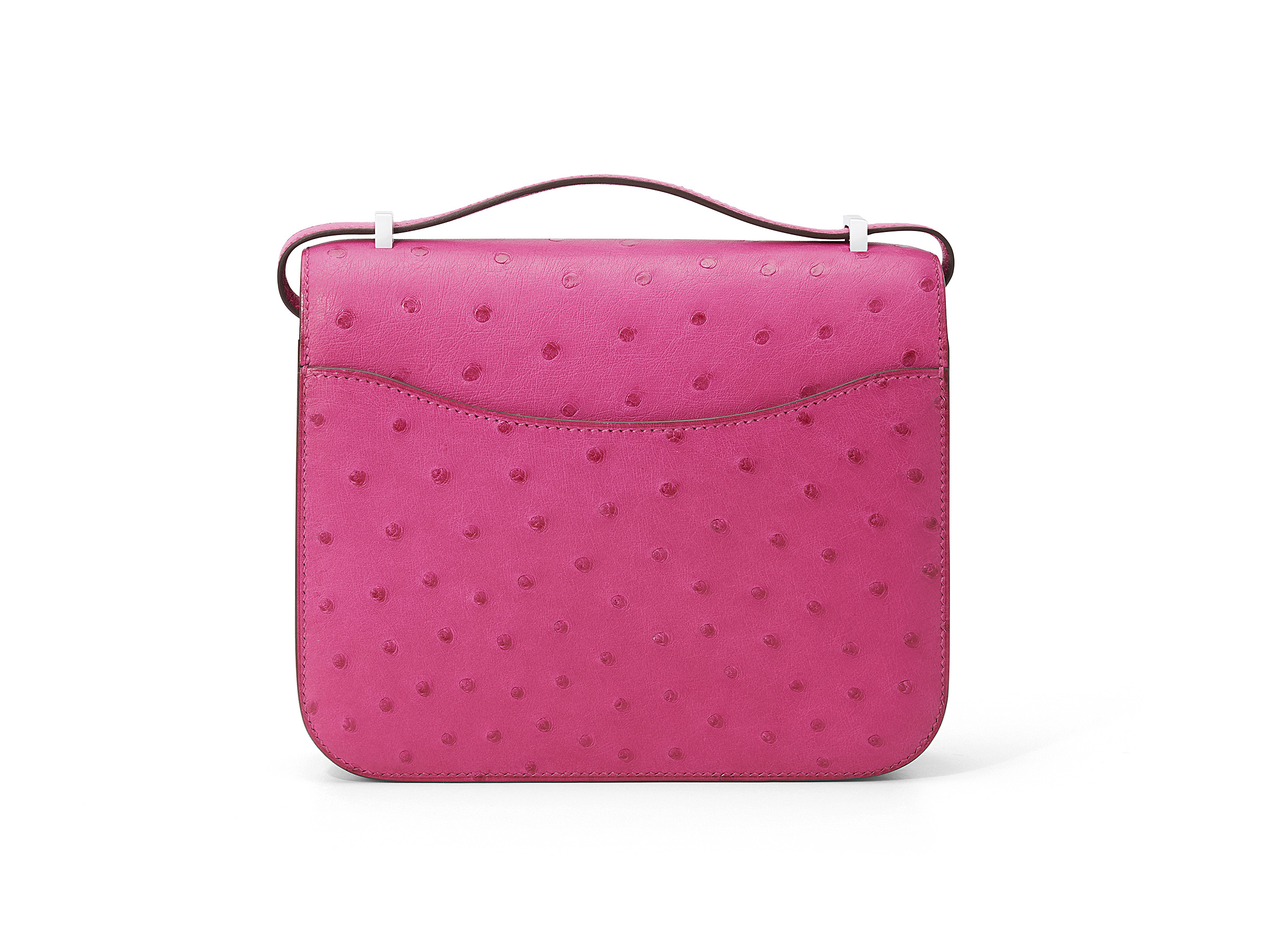Constance 18 Mini Rose Tyrien Ostrich