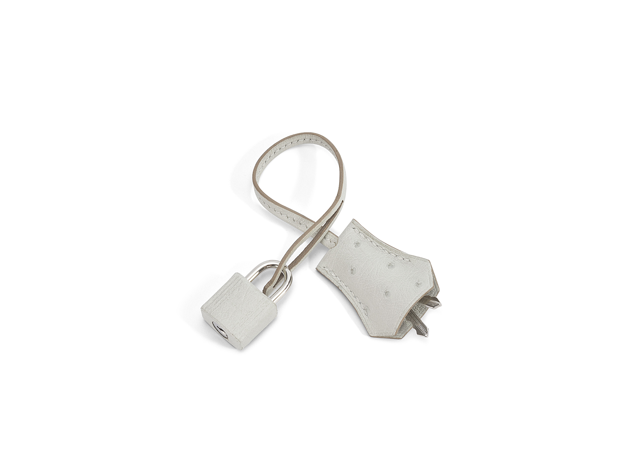 Kelly 28 Sellier Gris Perle Ostrich Kelly 28 Sellier Gris Perle Ostrich