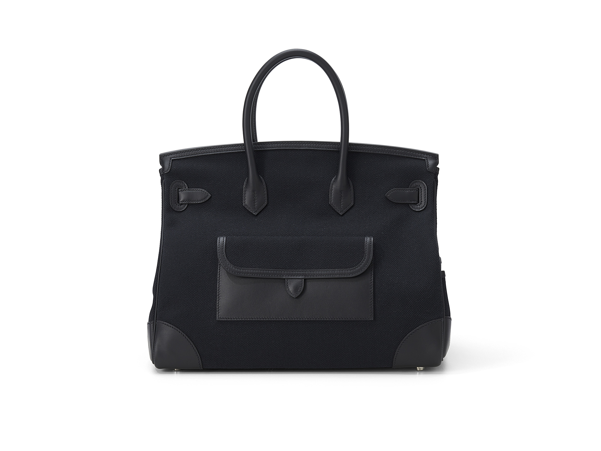 Birkin 35 Cargo Noir Canvas Swift 