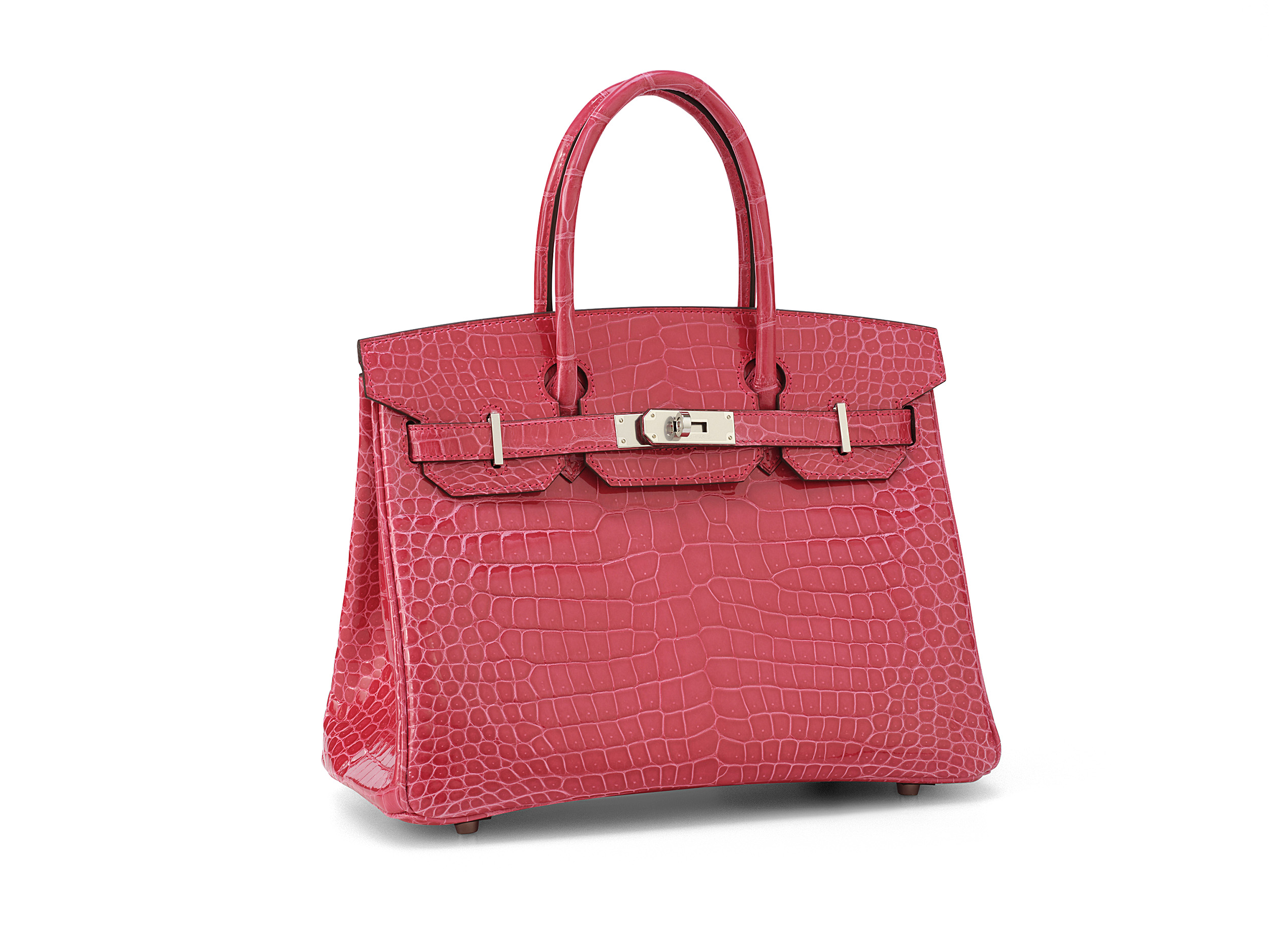 Birkin 30 Rose Extreme Crocodile Porosus Lisse 