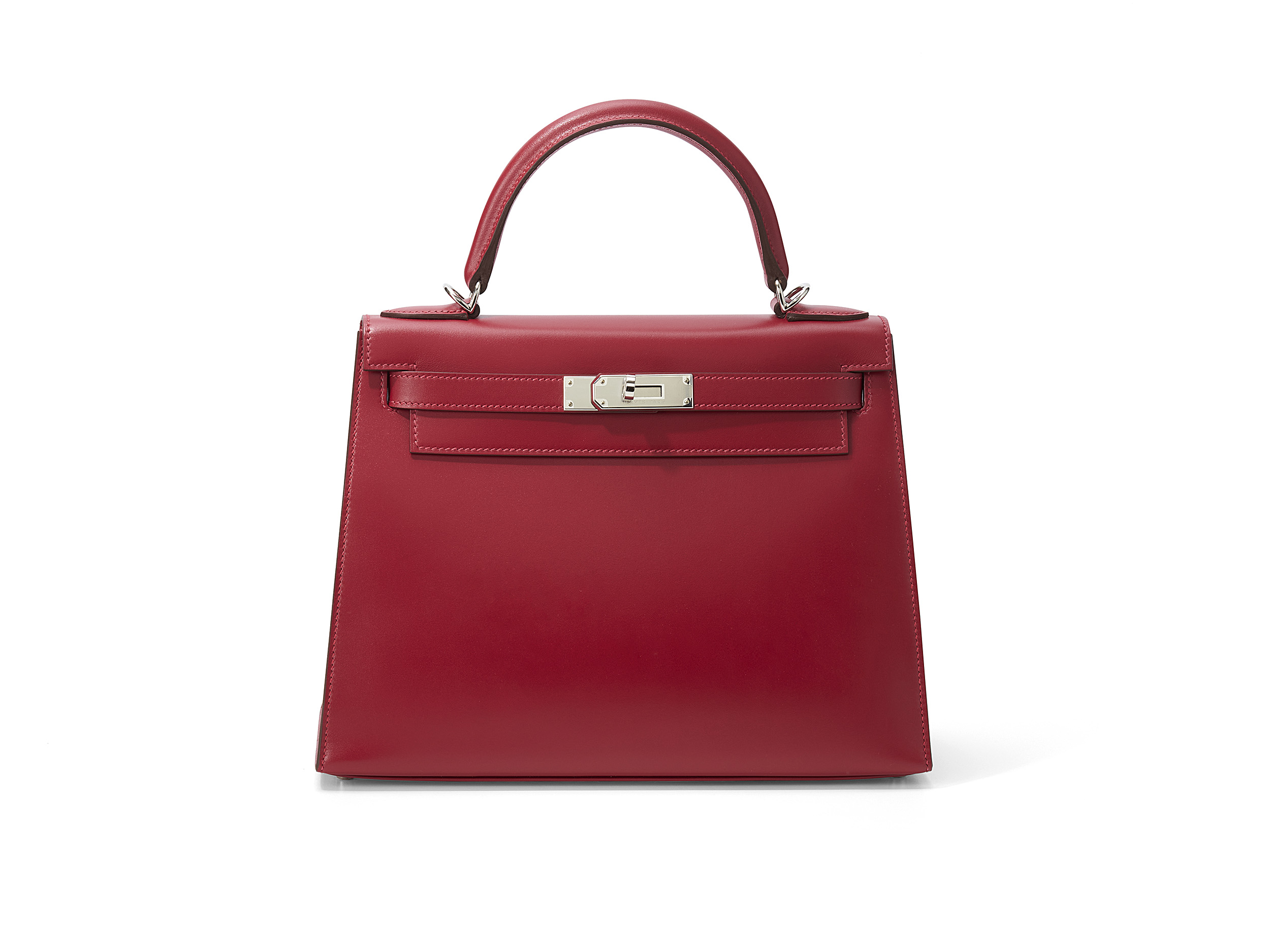 Kelly 28 Rouge Vif Tadelakt