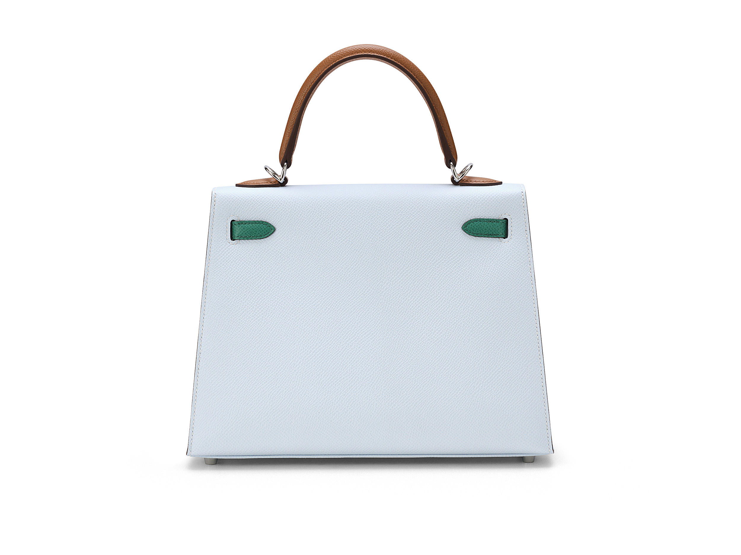 Hermes Kelly 25 Sellier Bleu Brume Epsom Palladium Hardware