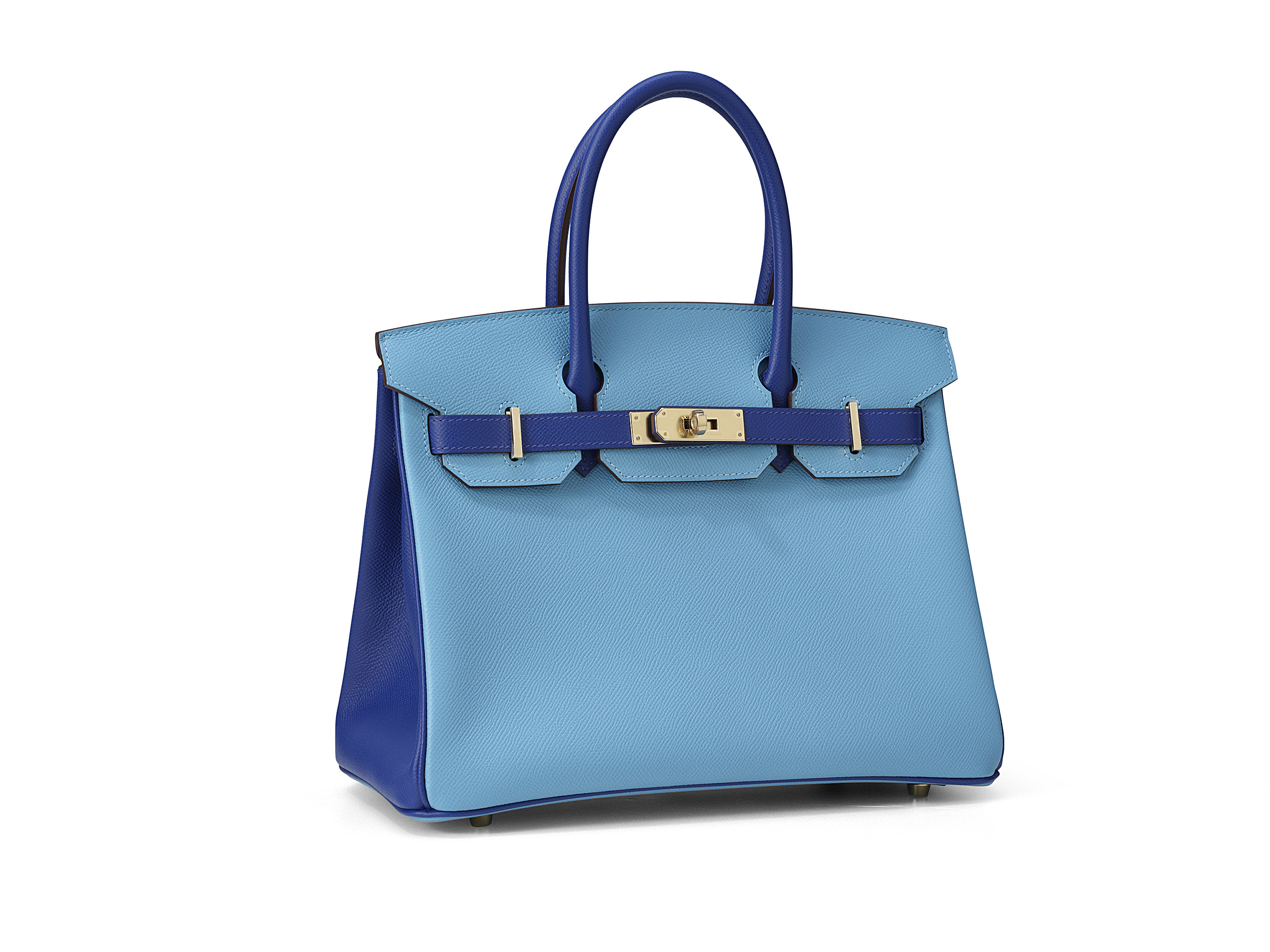 Birkin 30 Bleu Electric/Celeste HSS Epsom 