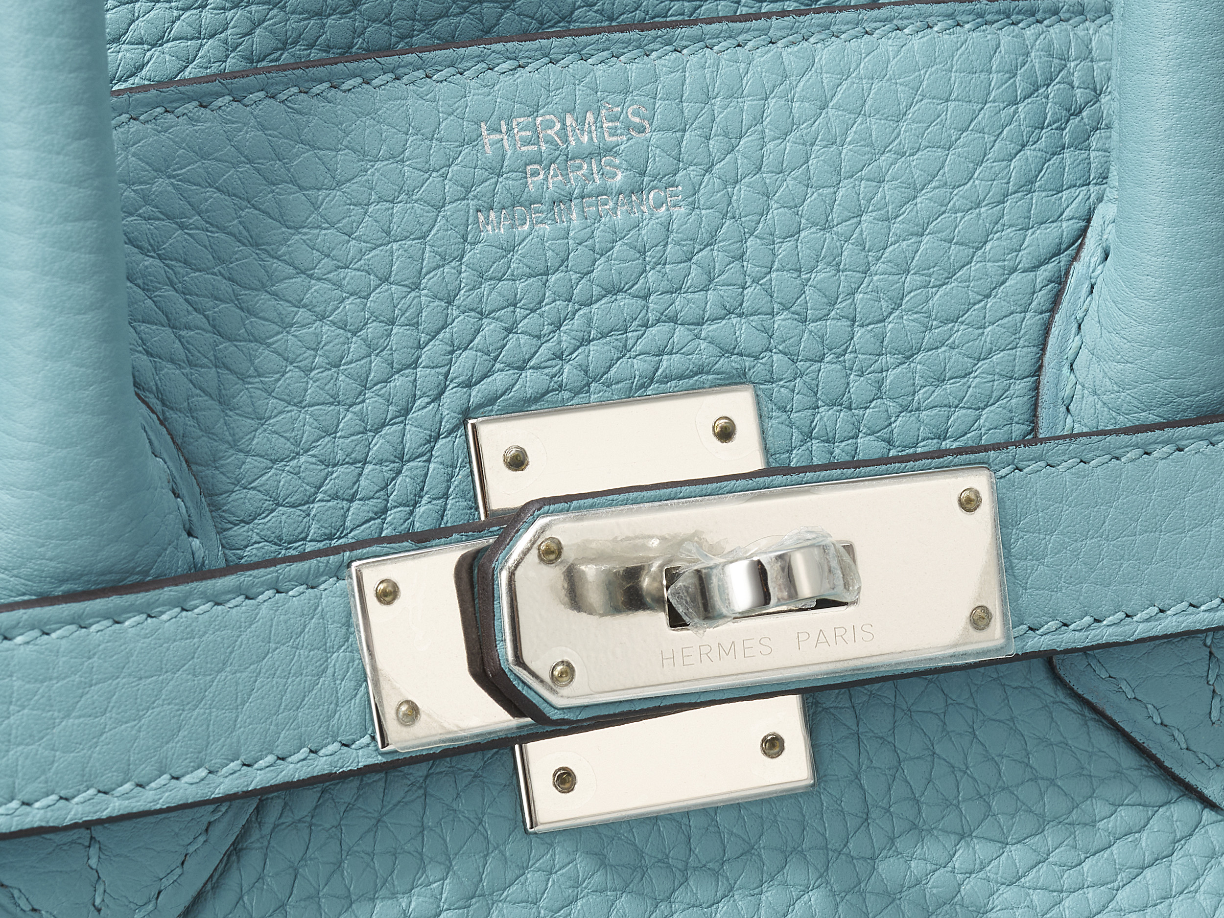 Birkin 35 Bleu Atoll Taurillon Clemence