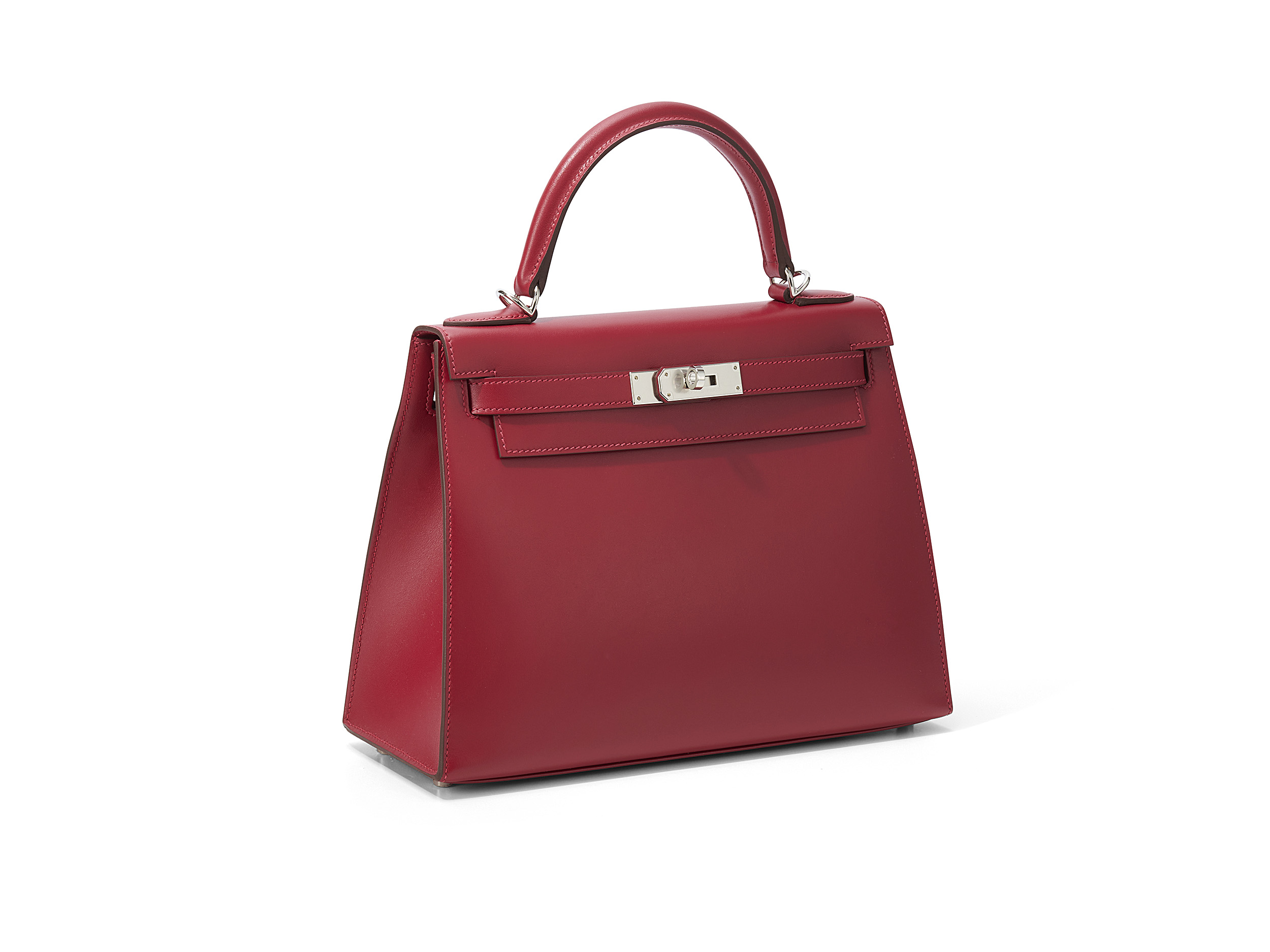 Kelly 28 Rouge Vif Tadelakt