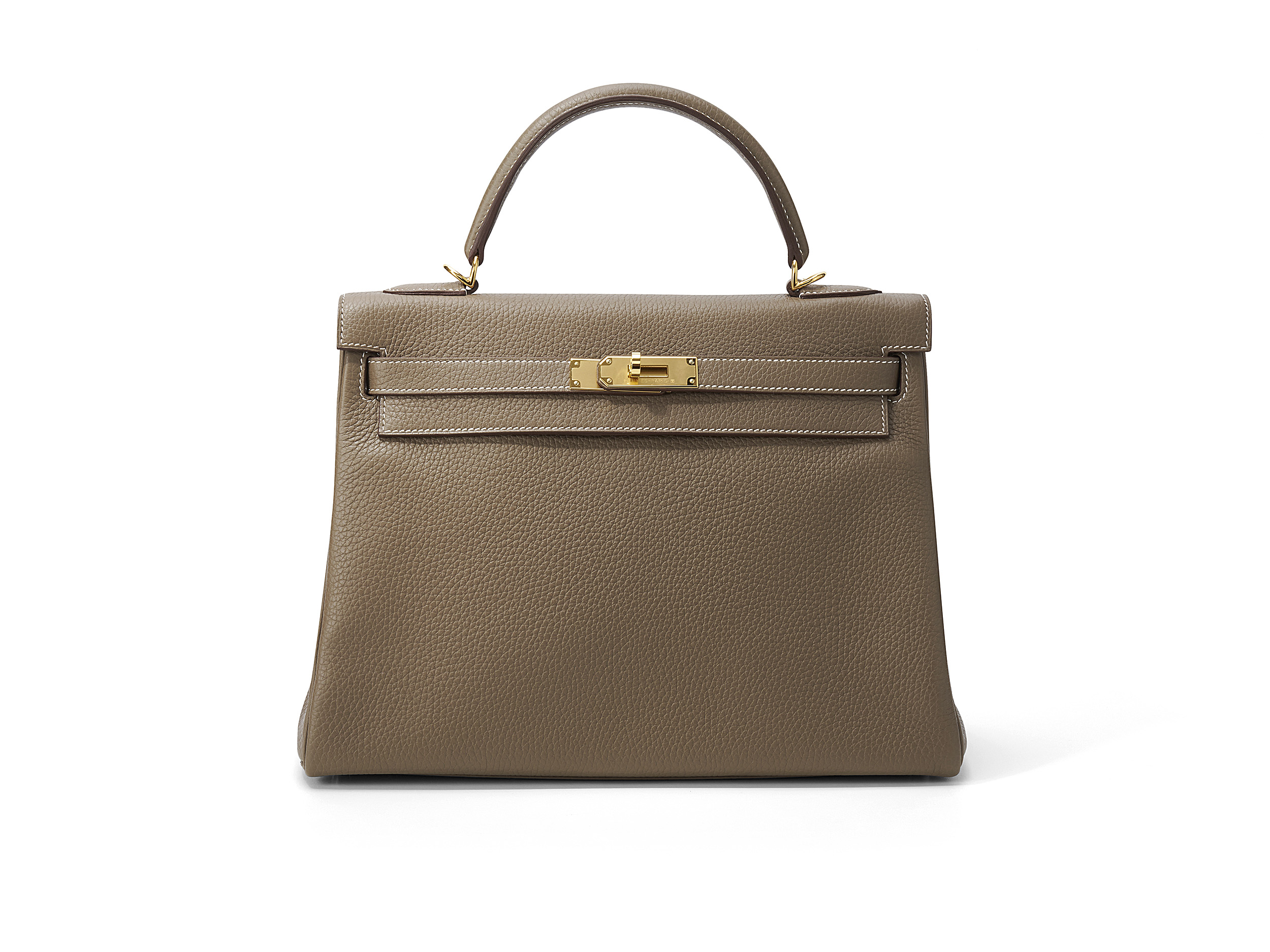 Kelly 32 Etoupe Taurillon Clemence Kelly 32 Etoupe Taurillon Clemence
