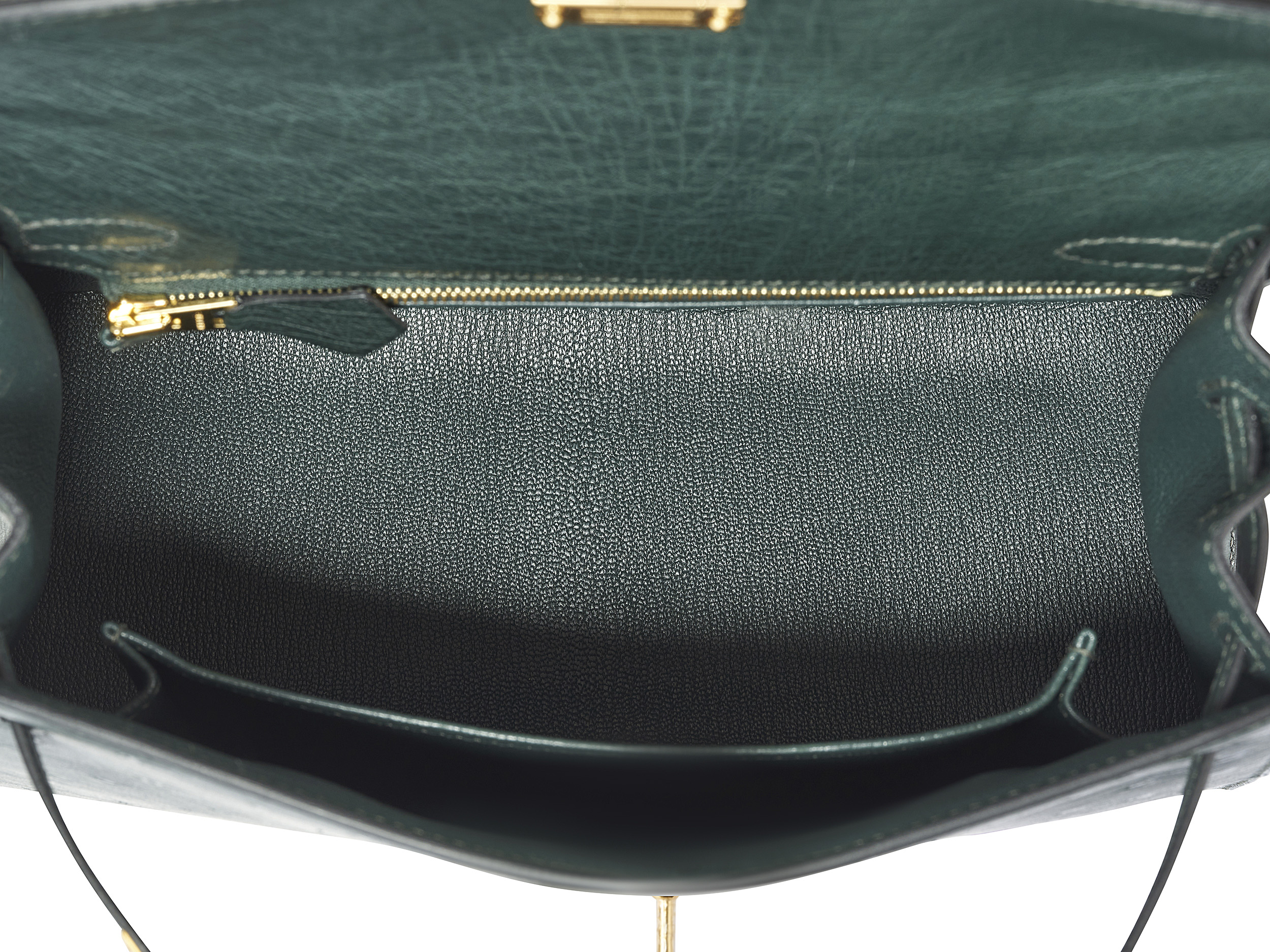 Kelly 25 Sellier Vert Titien Ostrich Kelly 25 Sellier Vert Titien Ostrich