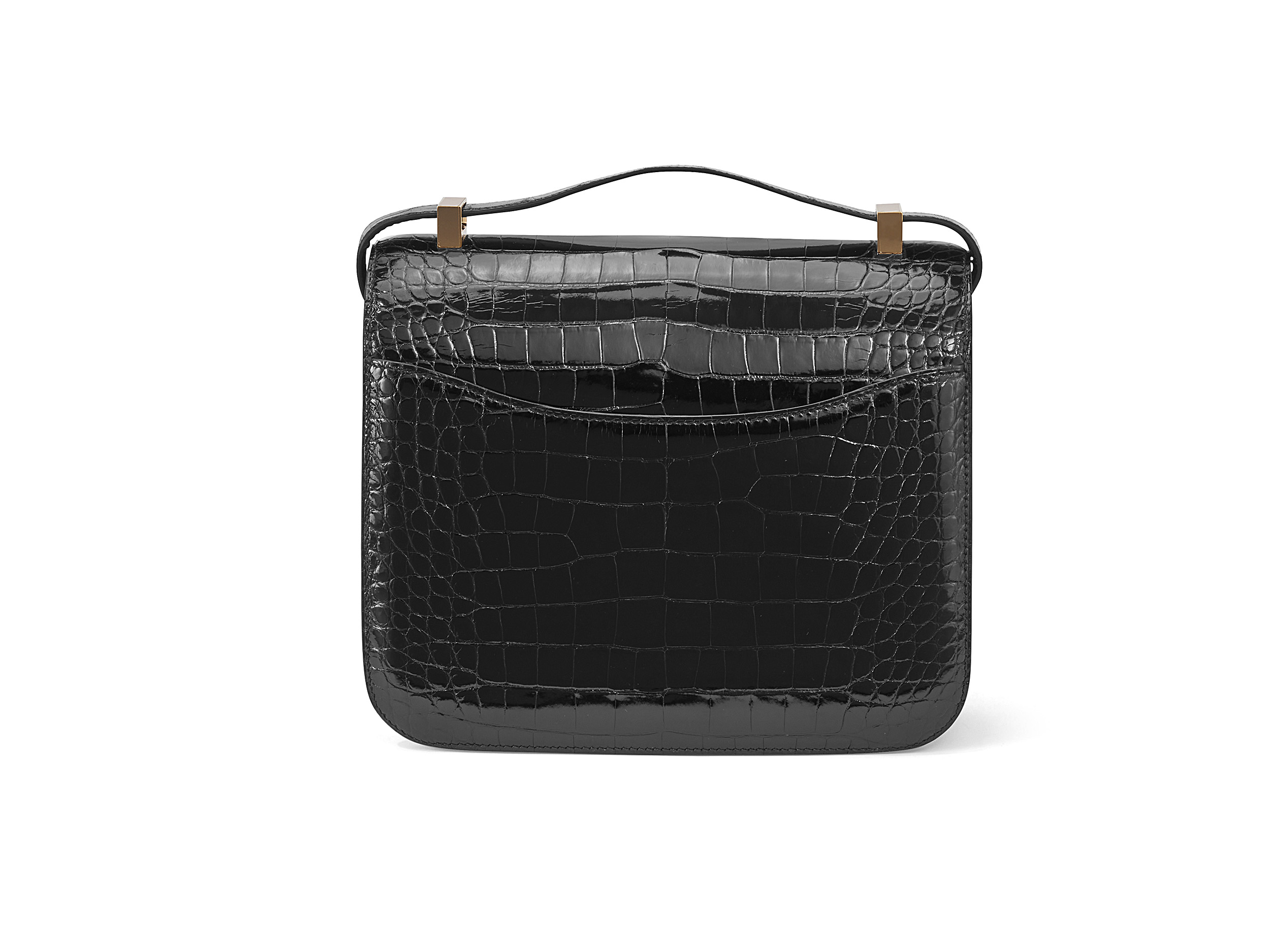Constance 24 Noir Alligator Lisse