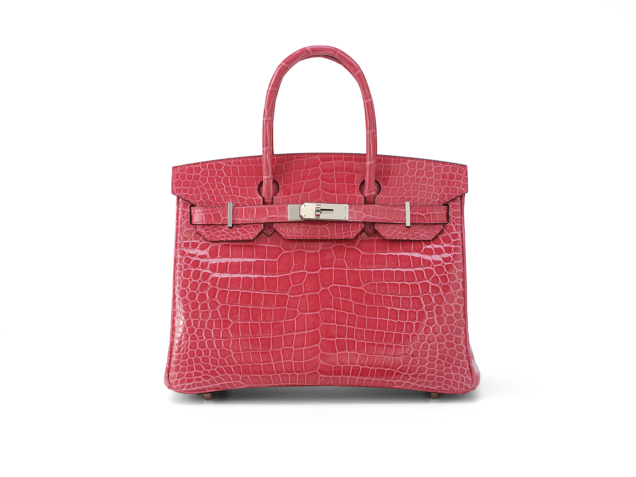 Birkin 30 Rose Extreme Crocodile Porosus Lisse 