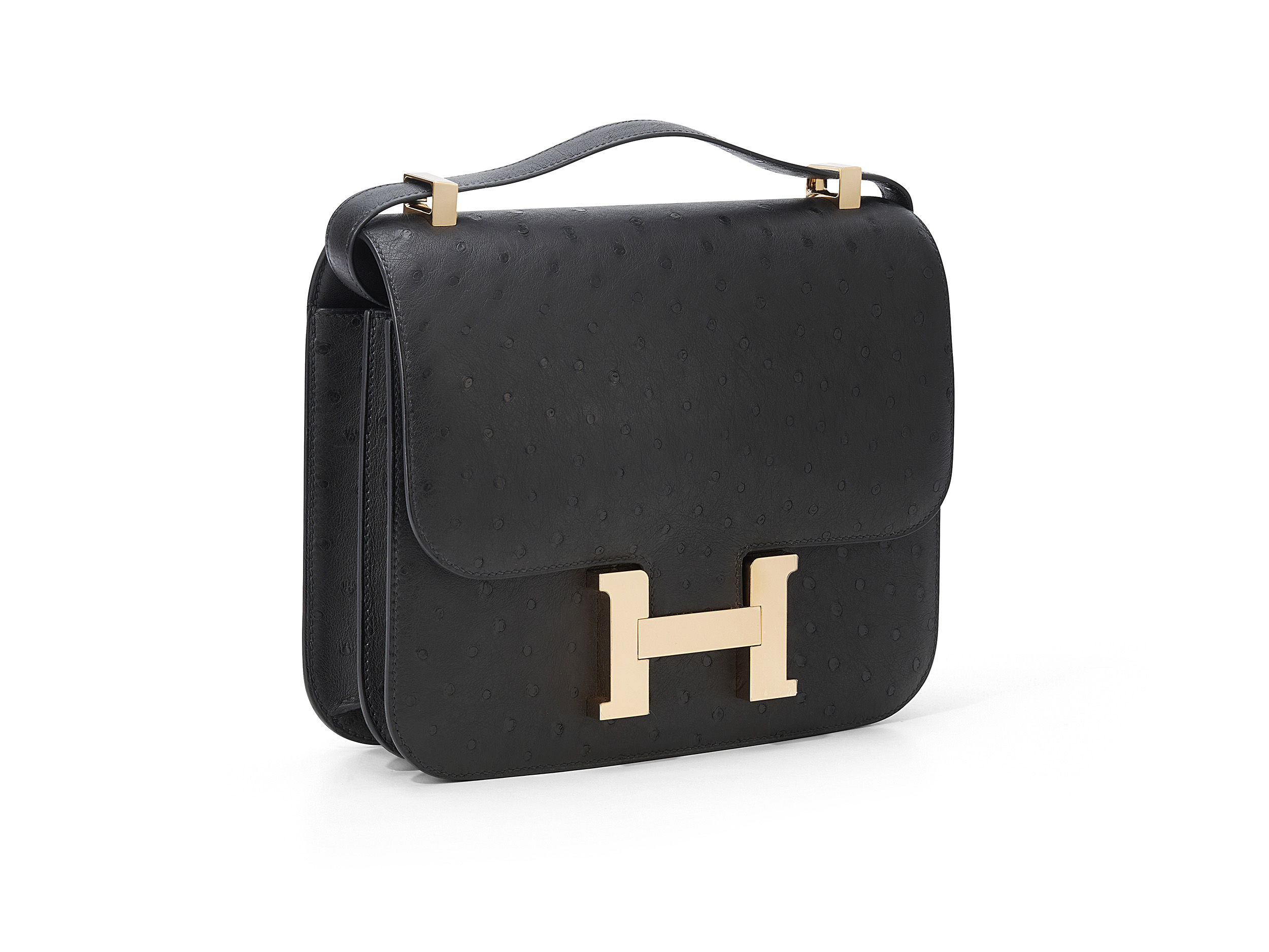 Constance 24 Noir Ostrich Constance 24 Noir Ostrich
