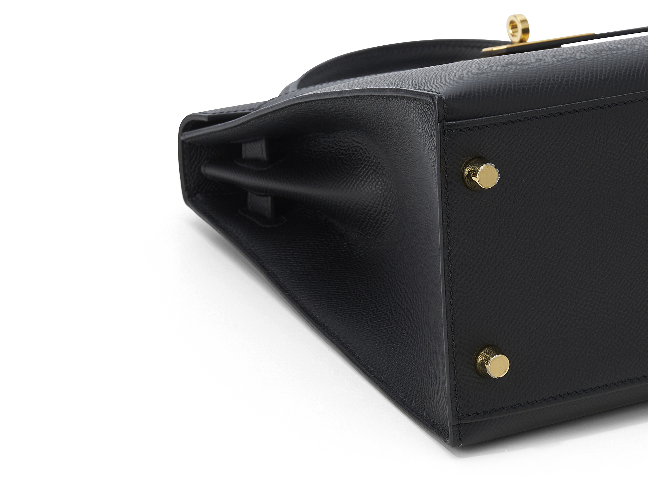 Kelly 32 Sellier Noir Epsom 