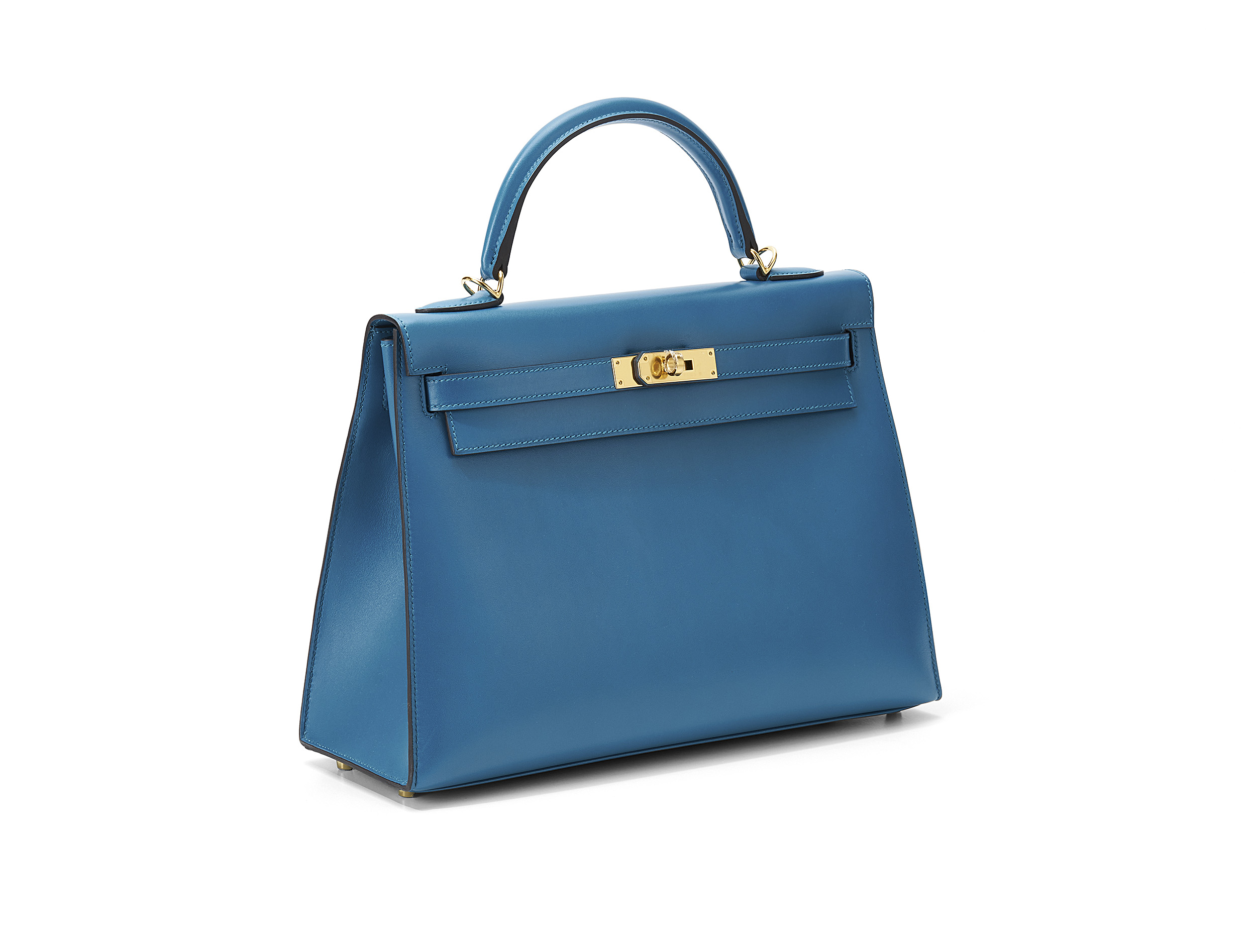 Kelly 32 Sellier Bleu Izmir Tadelakt 