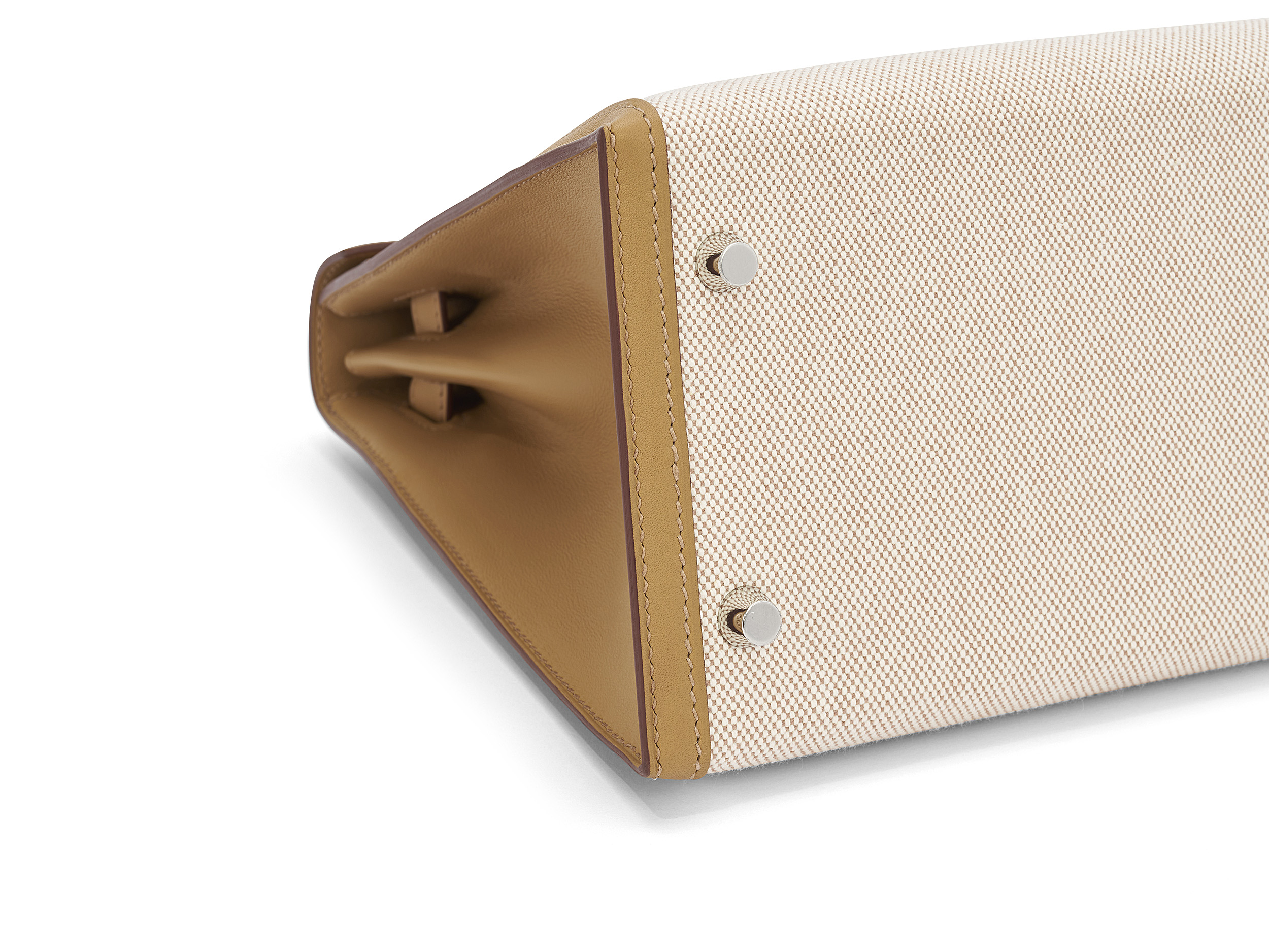 Kelly 28 Sellier Ecru/Beige Toile Swift Kelly 28 Sellier Ecru/Beige Toile Swift