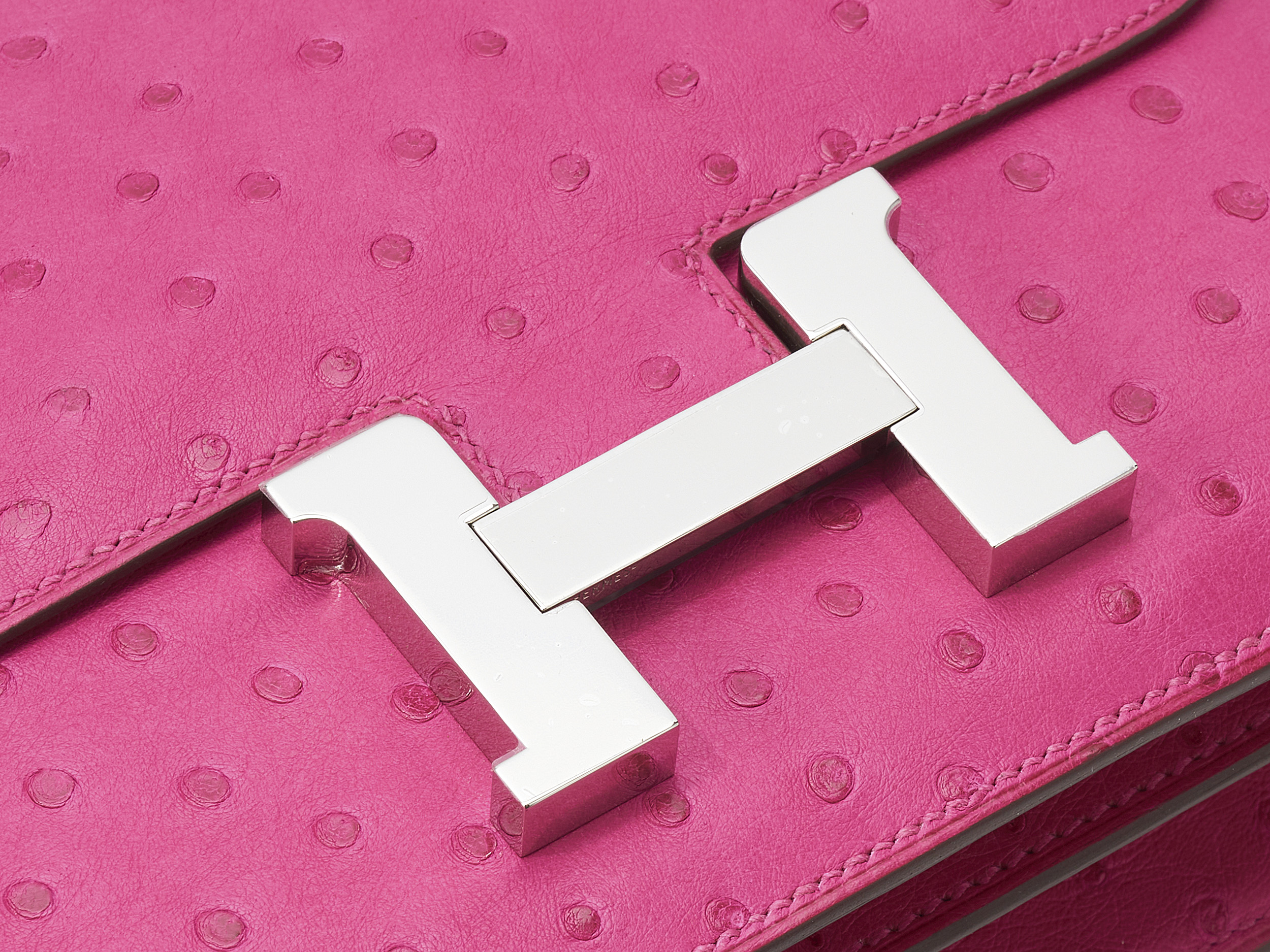 Constance 18 Mini Rose Tyrien Ostrich