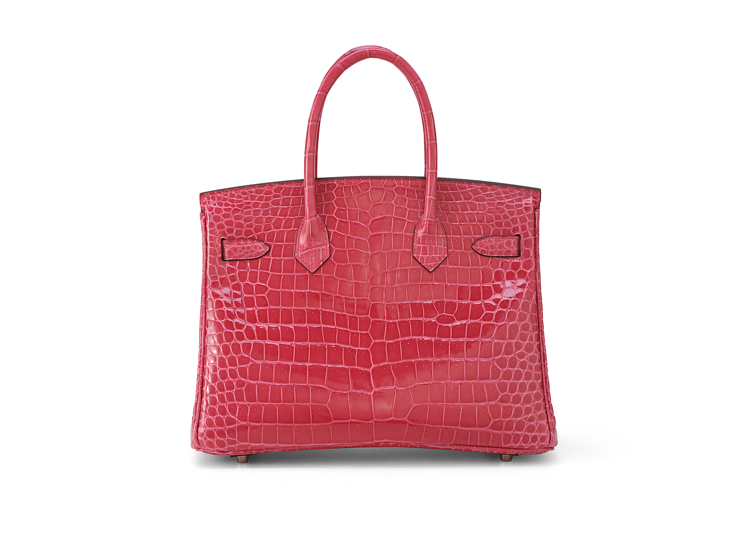 Birkin 30 Rose Extreme Crocodile Porosus Lisse