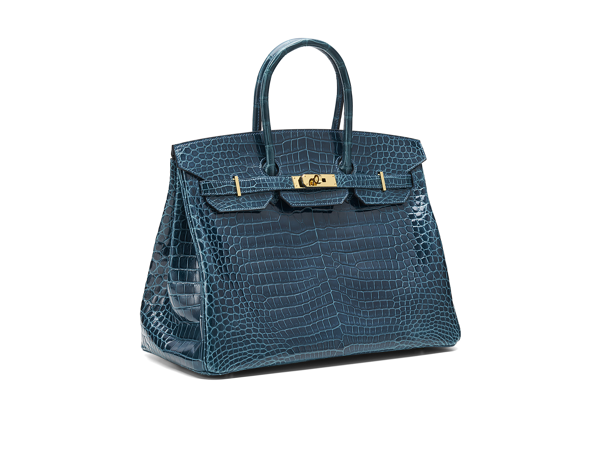 Birkin 35 Colvert Crocodile Porosus Lisse