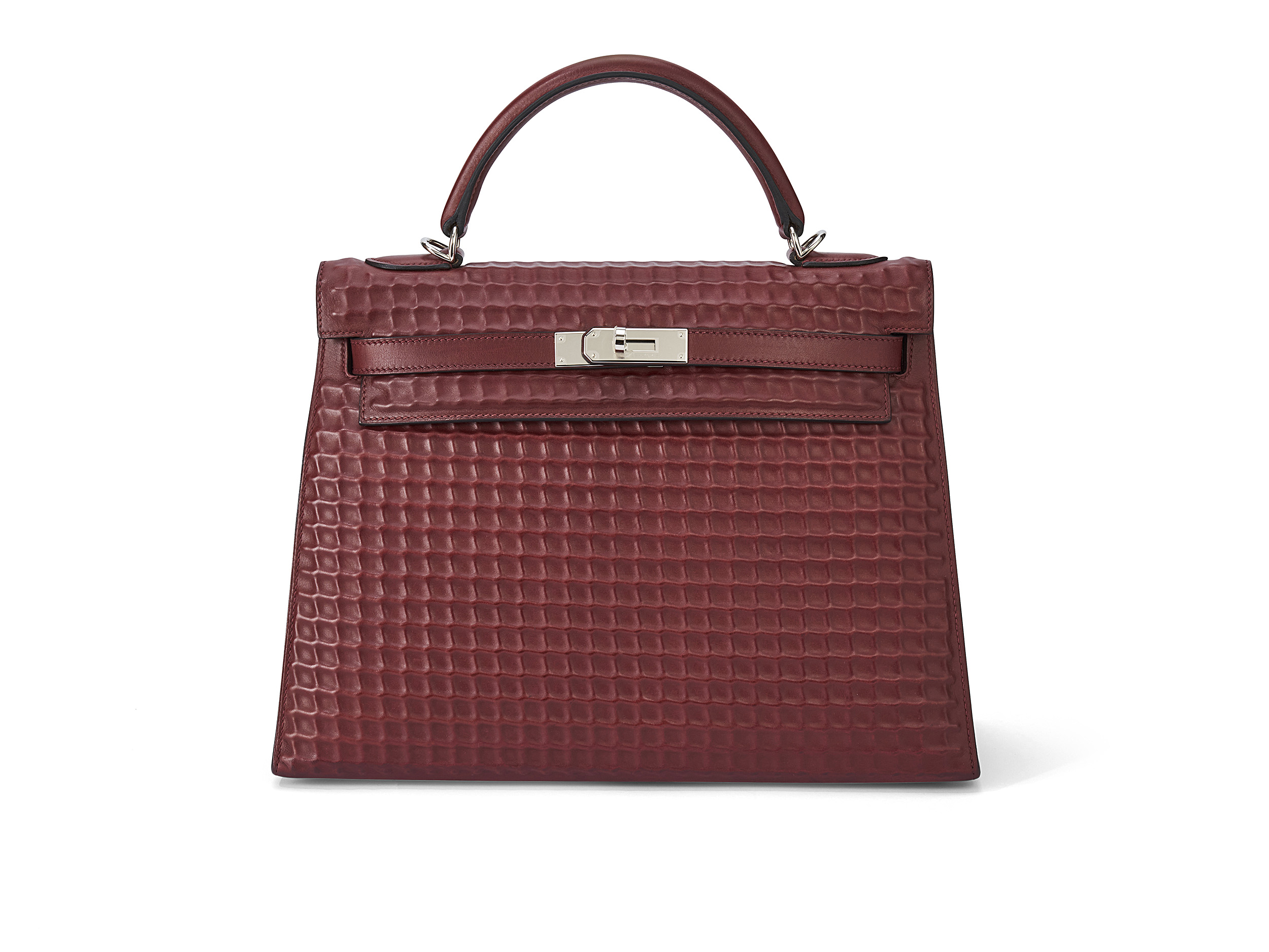 Kelly 32 Sellier Waffle Rouge H Evercalf 