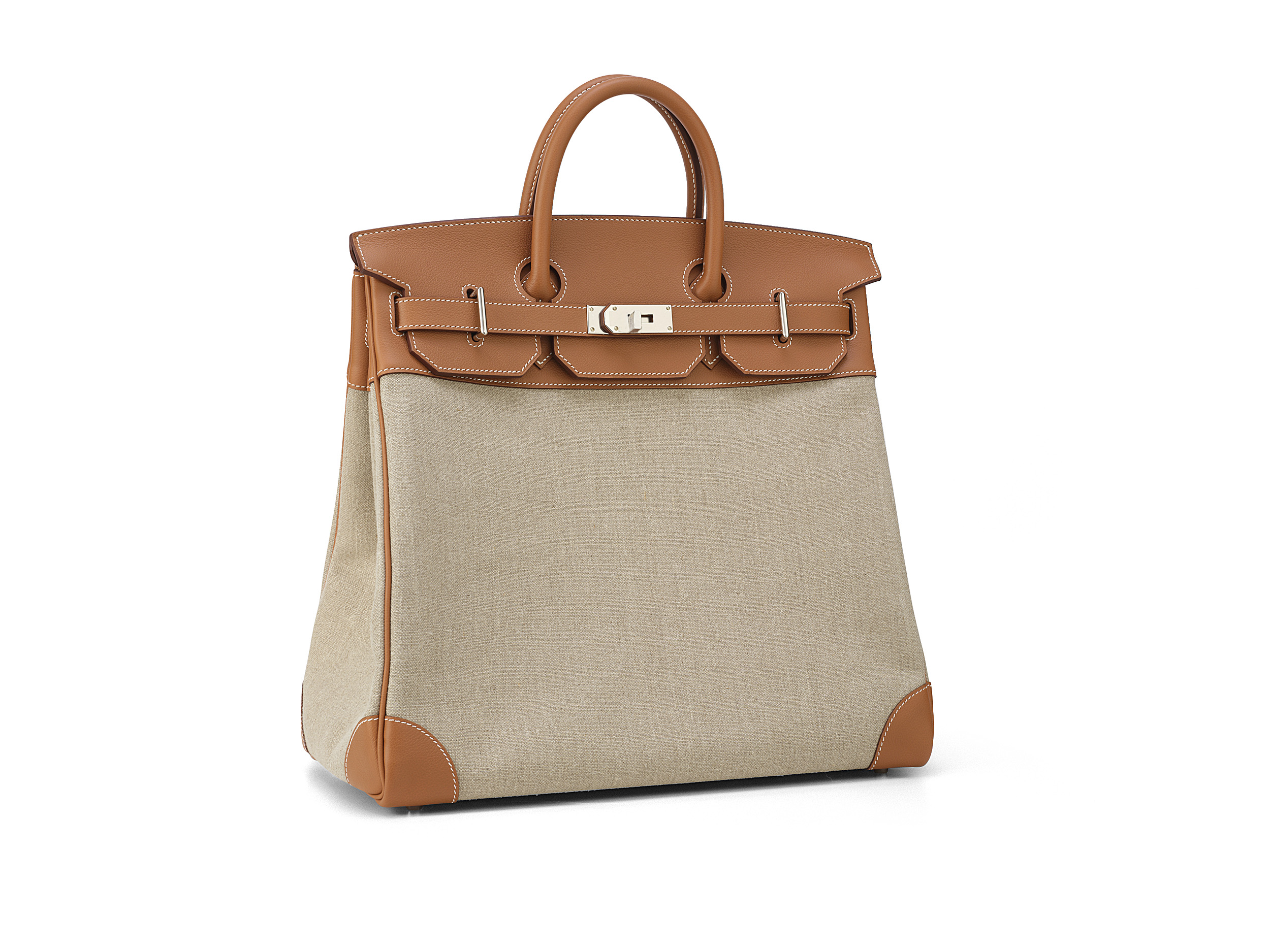 Birkin HAC 40 Gold Ficelle Toile