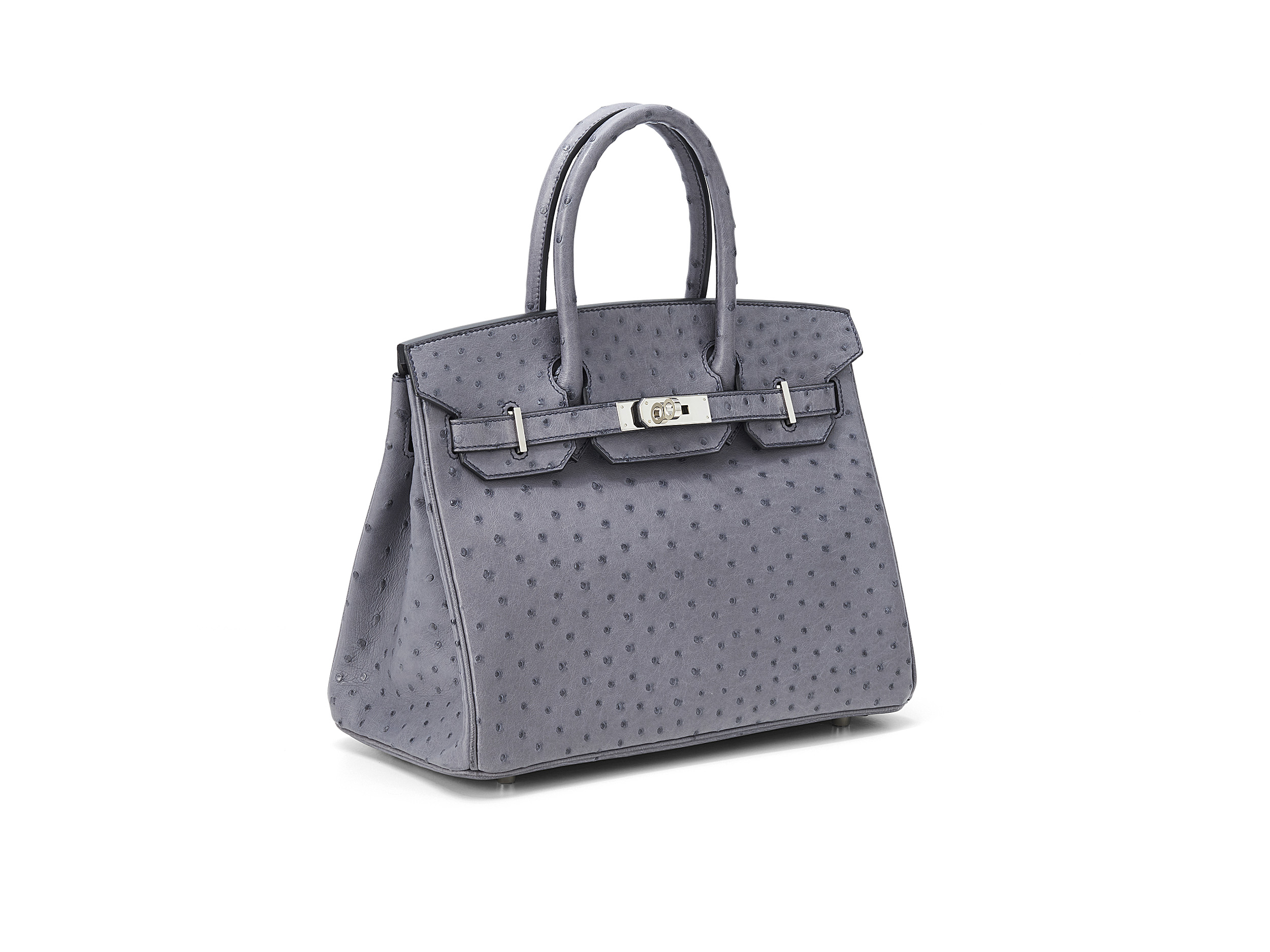 Birkin 30 Gris Agathe Ostrich 